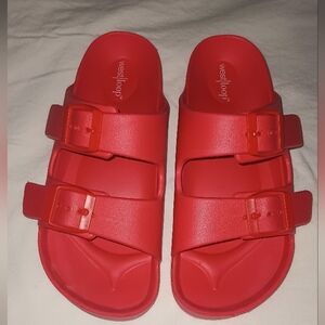 Westloop Women's Sandals Size 5/6 Color Red Pre-Owned